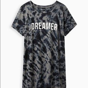 TUNIC TEE - DREAMER TIE-DYE BLACK